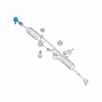 OEM 2006 Jeep Commander Tie Rod-Outer End Diagram - 5143555AC