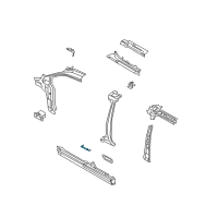 OEM 2020 Ford Transit Connect Center Pillar Reinforcement Seal Kit Diagram - DT1Z-61101C36-A