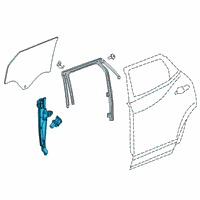 OEM 2020 Chevrolet Blazer Window Regulator Diagram - 23100272