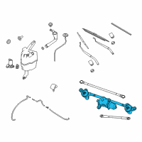 OEM Nissan Rogue Motor Assy-Windshield Wiper Diagram - 28810-4CC1A