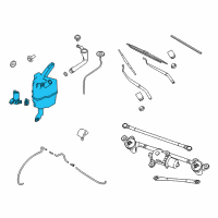 OEM Nissan Tank Assy-Windshield Washer Diagram - 28910-6MA1A