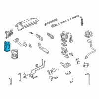 OEM Acura RL Canister Assembly Diagram - 17011-SZ3-A30
