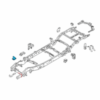 OEM 2017 Nissan Titan Bracket Assembly-STABILIZER Mounting, LH Diagram - E0431-EZ0AA