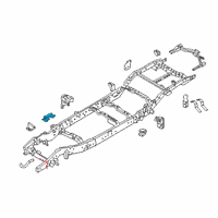 OEM 2017 Nissan Titan Engine Mounting Bracket Assembly, Right Diagram - E0310-EZ0MA