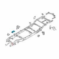 OEM Nissan Titan Engine Mounting Bracket Assembly, Right Diagram - E0310-EZ0MA