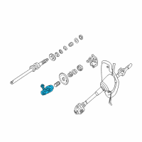 OEM 1995 Lincoln Continental Lower Coupling Diagram - F7DZ-3N725-AA