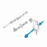 OEM 2004 Ford Mustang Lower Shaft Diagram - 3R3Z-3B676-AB