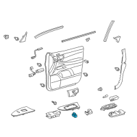 OEM 2009 Lexus LX570 Switch Assy, Door Control Diagram - 84930-50060