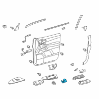 OEM 2012 Lexus LS460 Switch Assy, Power Window Regulator Diagram - 84810-50020