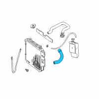 OEM 2002 Jeep Wrangler Hose-Radiator Diagram - 52028265AD