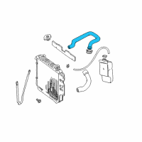 OEM 2000 Jeep Wrangler Hose-Radiator Diagram - 52028264AB