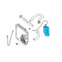 OEM 2005 Jeep Wrangler Bottle-COOLANT Recovery Diagram - 52028065AF