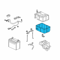 OEM Acura Tray, Battery Diagram - 31522-TK4-A10