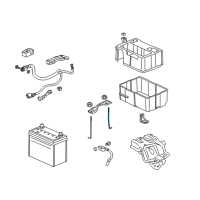 OEM Honda Accord Bolt, Battery Setting (203MM) Diagram - 31513-SDB-000