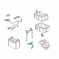 OEM Sensor Assembly, Battery Ground Diagram - 38920-TK4-A04