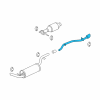 OEM 2005 Ford Focus Tailpipe Diagram - 4S4Z-5255-AA