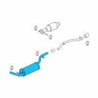 OEM 2007 Ford Focus Muffler Diagram - 5S4Z-5230-BA