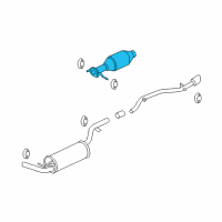 OEM 2006 Ford Focus Converter Diagram - 5S4Z-5E212-DA