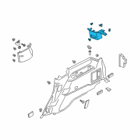 OEM 2019 Ford Expedition Rear Pillar Trim Diagram - JL1Z-4031010-DA