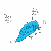 OEM Ford Quarter Trim Panel Diagram - JL1Z-4031112-BD