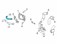OEM 2022 Hyundai Santa Fe Hose Assembly-Radiator, UPR Diagram - 25414-L0010