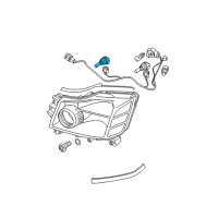 OEM 2003 Infiniti FX45 Exterior Bulbs Diagram - 26296-9B90E