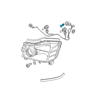 OEM Nissan Bulb Diagram - 26717-ZR00A