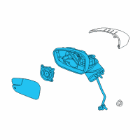 OEM 2012 Ford Fiesta Mirror Assembly Diagram - AE8Z-17683-B