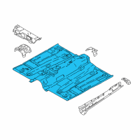 OEM 2017 Ford Focus Front Floor Pan Diagram - G1FZ-5811135-A