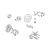 OEM 2015 Lexus RC350 Screw Set, Shoe Adjusting, LH(For Parking Brake) Diagram - 47406-32010