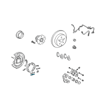 OEM 2022 Lexus RC F Screw Set, Shoe Adjusting, LH(For Parking Brake) Diagram - 47406-32010