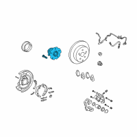 OEM 2010 Toyota Matrix Hub & Bearing Diagram - 42410-02160