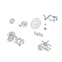 OEM Toyota Matrix ABS Sensor Wire Diagram - 89545-12120