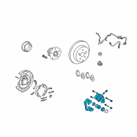 OEM 2009 Toyota Matrix Caliper Diagram - 47850-02200