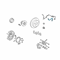 OEM 2011 Toyota Matrix Brake Hose Diagram - 90947-A2019