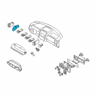 OEM Kia Sedona Switch-Hazard Diagram - 0K53A664H0A