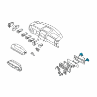 OEM Kia Sedona Switch-Rear Blower Diagram - 1K53C61B07