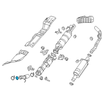 OEM 2022 Ram 3500 Gasket-Exhaust Pipe Diagram - 68437471AA