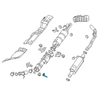 OEM 2020 Ram 2500 Bracket-Exhaust Diagram - 68140174AB