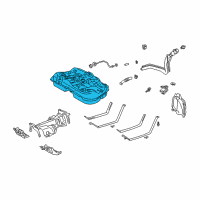 OEM Lexus RX300 Fuel Tank Assembly Diagram - 77001-48021