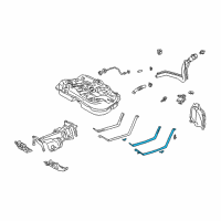 OEM 1999 Lexus RX300 Band Sub-Assy, Fuel Tank, NO.1 LH Diagram - 77602-48010