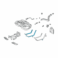 OEM Lexus RX300 Band Sub-Assy, Fuel Tank, NO.1 RH Diagram - 77601-48010