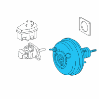 OEM Toyota Tacoma Booster Assembly Diagram - 44610-04152