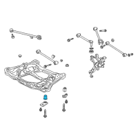 OEM 2008 Acura TL Rubber, Rear Sub-Frame Mounting (Front ) Diagram - 50360-SEP-A01
