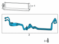 OEM 2022 Jeep Wrangler TRANSLINE-Oil Cooler Pressure And Ret Diagram - 68481147AE