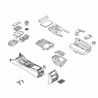 OEM 2018 BMW M5 Rubber Insert, Drink Holder Diagram - 51-16-9-368-843