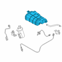 OEM 2015 Hyundai Sonata CANISTER Assembly Diagram - 31420-C2500