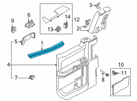 OEM 2022 Ford F-150 WEATHERSTRIP - DOOR BELT Diagram - ML3Z-1825860-A