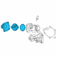 OEM BMW 740i Thermostat With Characteristics Control Diagram - 11-53-1-437-526