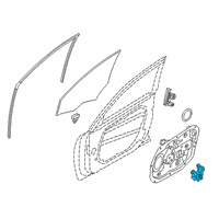OEM 2015 Kia Cadenza Motor Assembly-Front Power Window Diagram - 824503R020